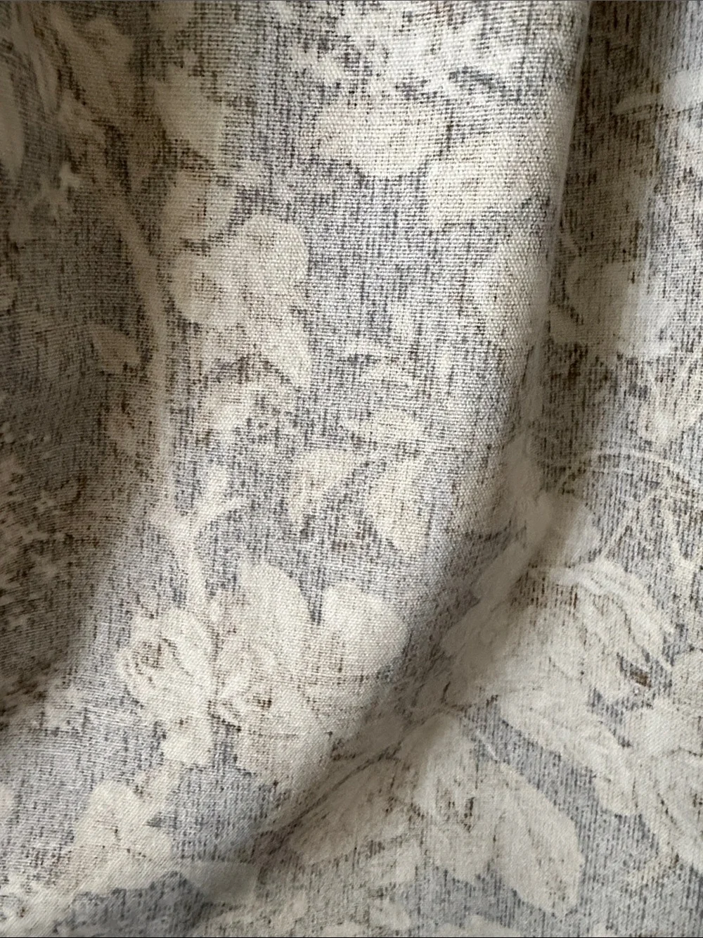 Ralph Lauren blue and tan Floral Shower Curtain